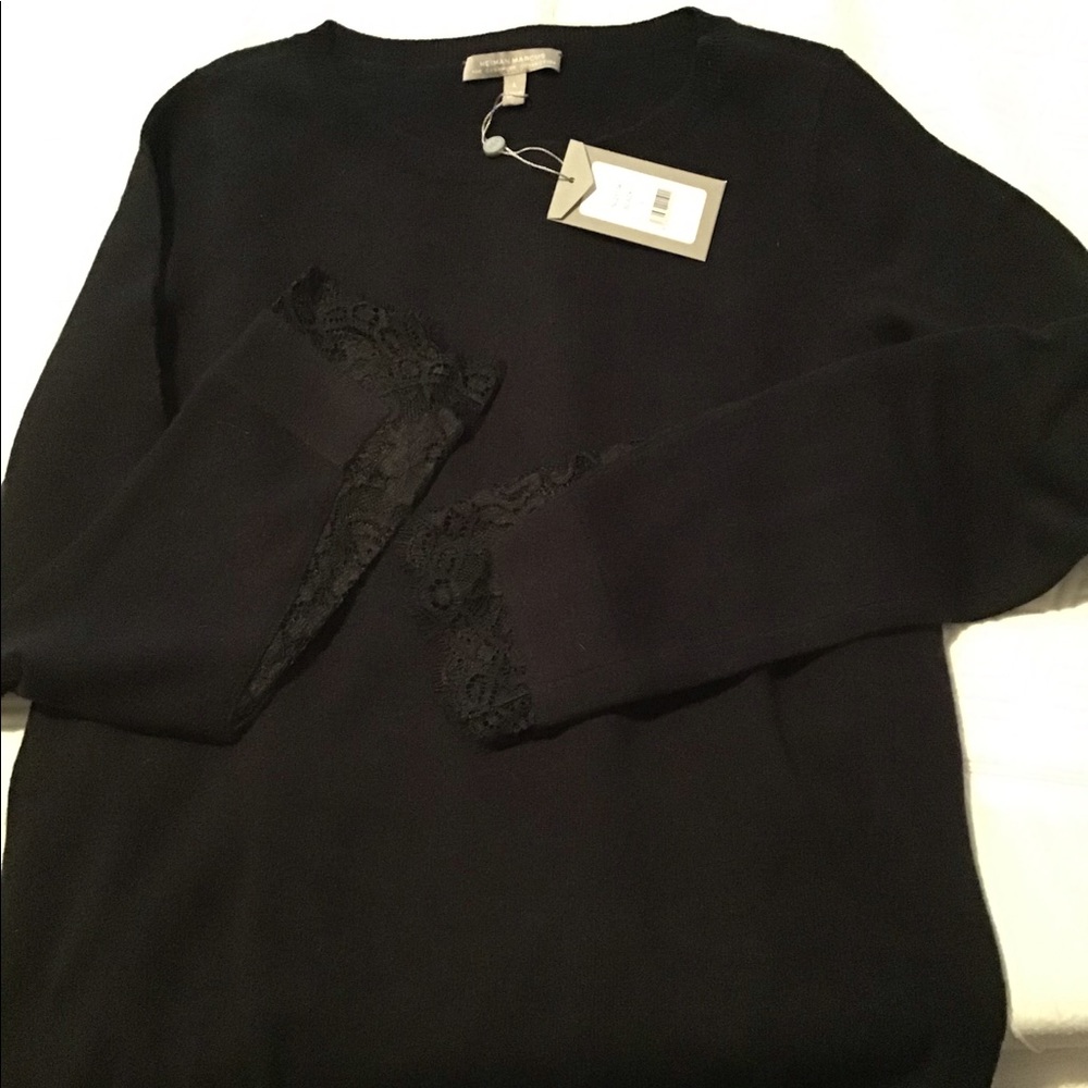 ClosetClearout-make offer!- Neiman Marcus Cashmere lace sweater